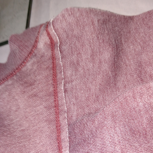 Maurices Oversized Off The Shoulder Wine Color Sweatshirt Medium - Picture 7 of 10